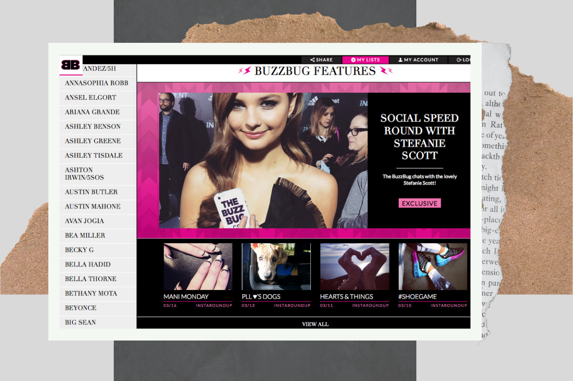 The BuzzBug; All Access to the Celeb Lifestyle